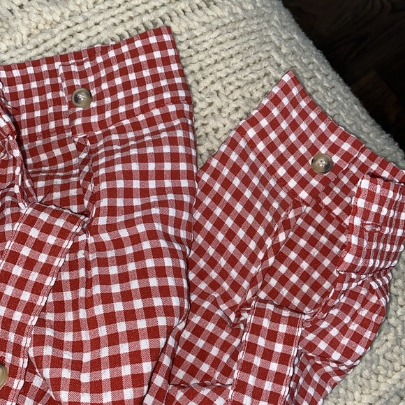 P Cill red & white checkered button down shirt size medium - Picture 6 of 8